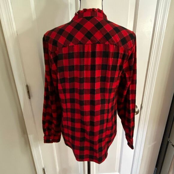 J.Crew buffalo plaid button up shirt size M - Picture 5 of 9